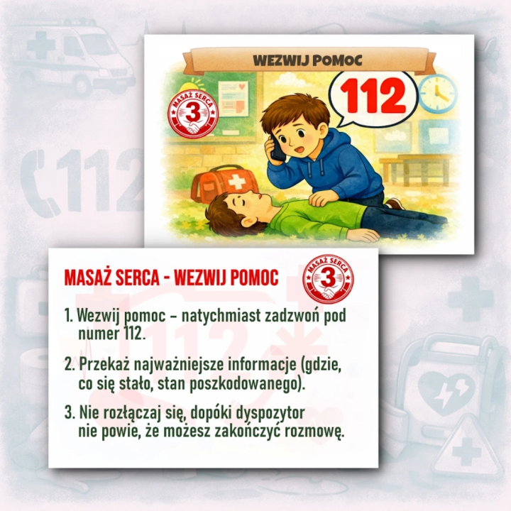 Pierwsza Pomoc – Edukacyjna Gazetka dla Dzieci | 25 Kart z Instrukcjami i Ilustracjami