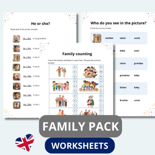 Family Worksheets - język angielski - EduBazarek