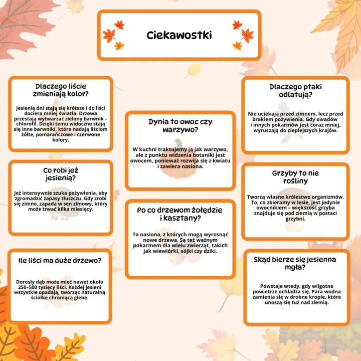 Gazetka szkolna Jesień (pdf) - gazetka ścienna - EduBazarek