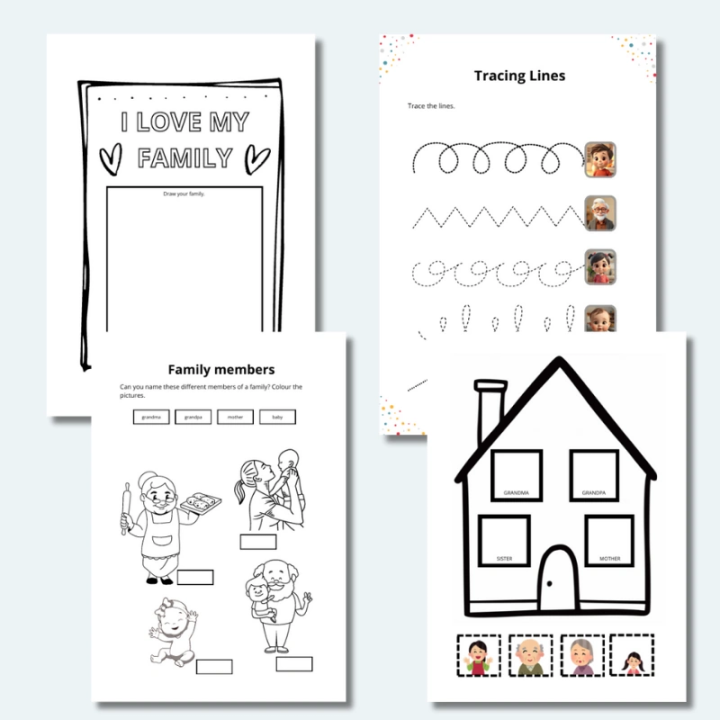 Family Worksheets - język angielski - EduBazarek
