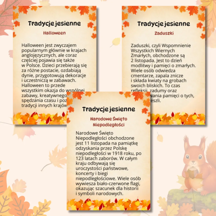 Gazetka szkolna Jesień (pdf) - gazetka ścienna - EduBazarek