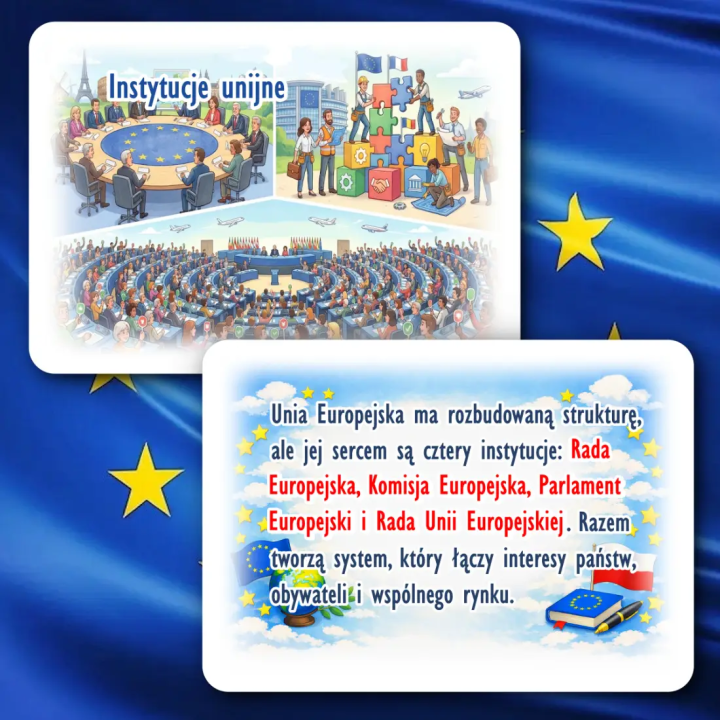 Gazetka „Dzień Europy” – dekoracja i materiały edukacyjne