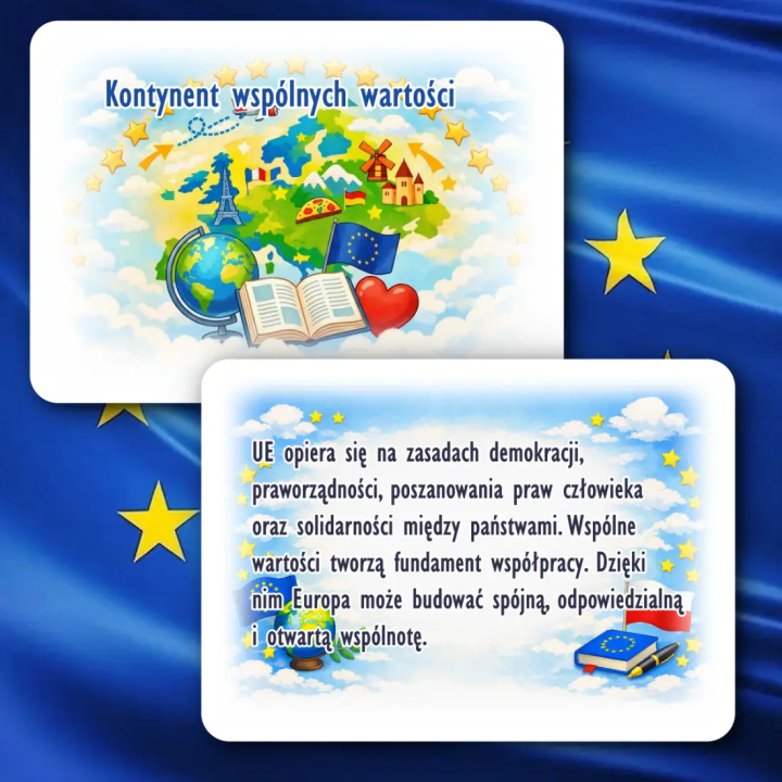 Gazetka „Dzień Europy” – dekoracja i materiały edukacyjne