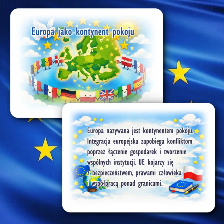 Gazetka „Dzień Europy” – dekoracja i materiały edukacyjne