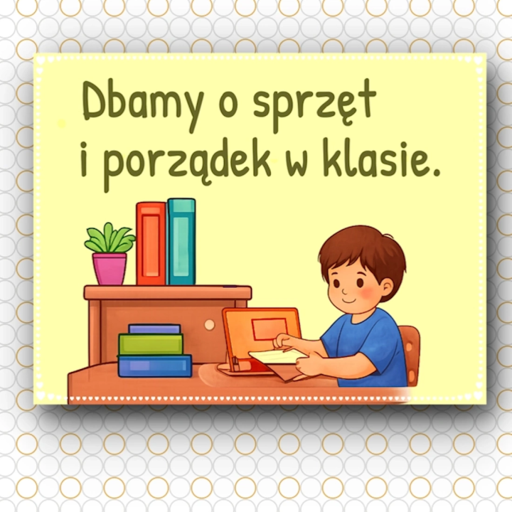 Gazetka „Zasady klasowe” – dekoracja i wsparcie wychowawcze