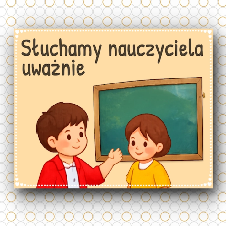Gazetka „Zasady klasowe” – dekoracja i wsparcie wychowawcze