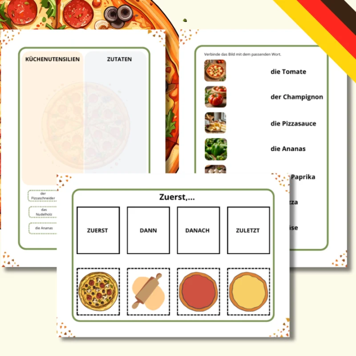 Tag der Pizza - karty pracy - EduBazarek