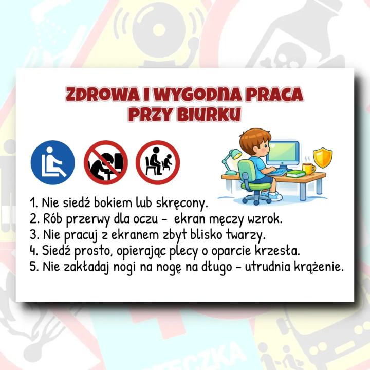 Zasady zachowania w szkole - komplet 17 kart tematycznych do gazetki szkolnej