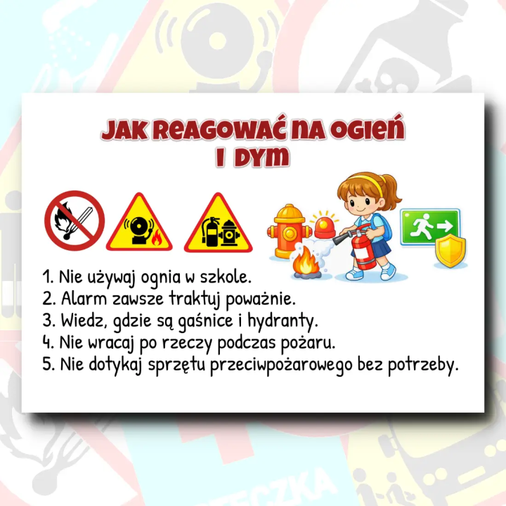Zasady zachowania w szkole - komplet 17 kart tematycznych do gazetki szkolnej