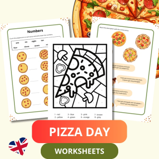 Pizza Day Worksheets - język angielski - EduBazarek