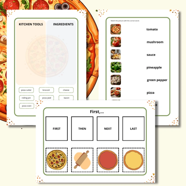 Pizza Day Worksheets - język angielski - EduBazarek