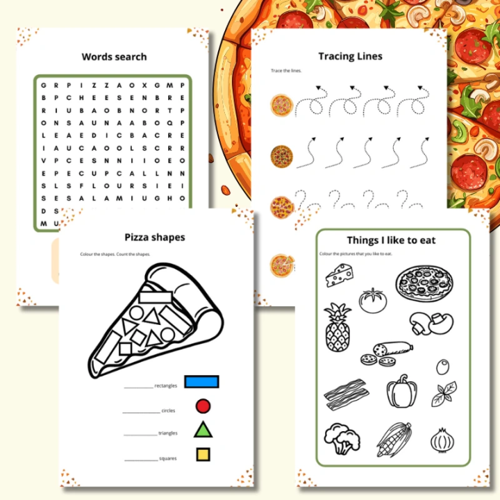 Pizza Day Worksheets - język angielski - EduBazarek