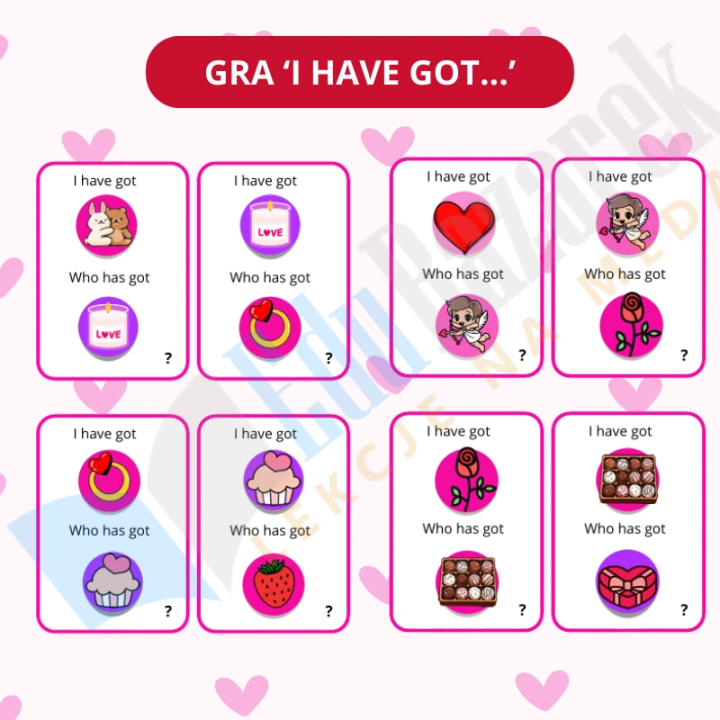 Zestaw Valentines Day - język angielski - EduBazarek