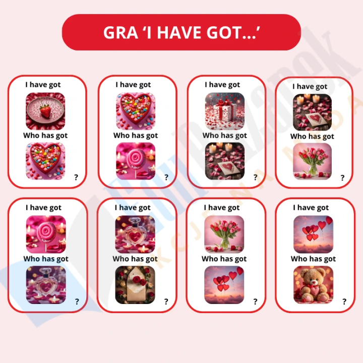 Zestaw Walentynowy Valentines Day - język angielski - EduBazarek