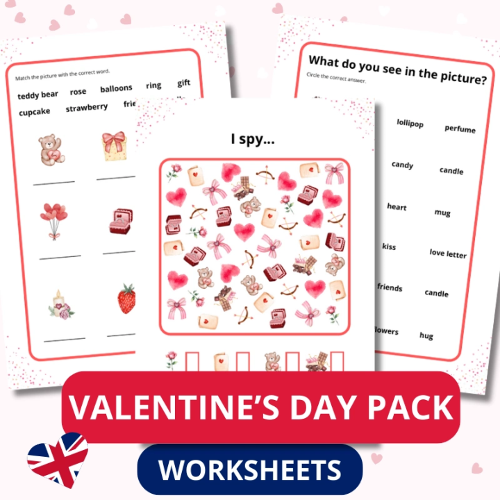 Walentynki dla Dzieci – Karty Pracy - EduBazarek