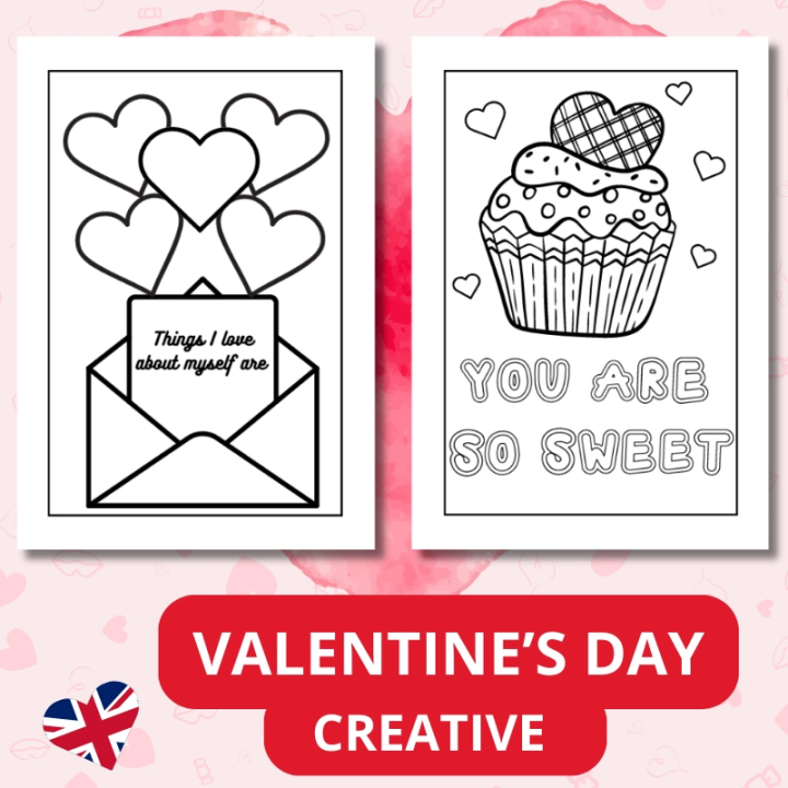 Walentynkowy Zestaw Kreatywny - język angielski - EduBazarek