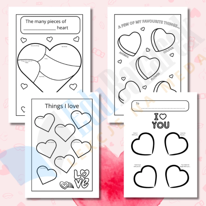 Walentynkowy Zestaw Kreatywny - język angielski - EduBazarek