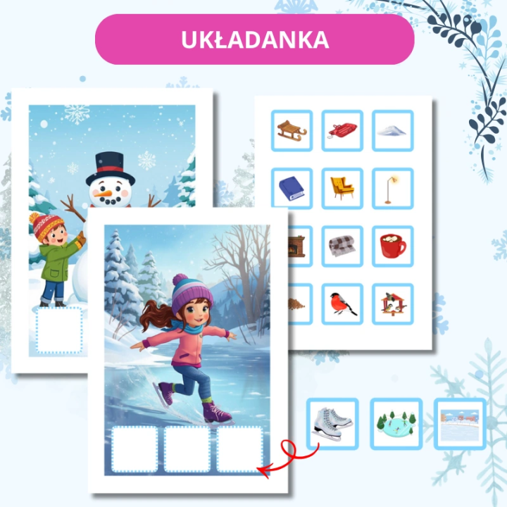Zestaw Winter Activities - język angielski - EduBazarek