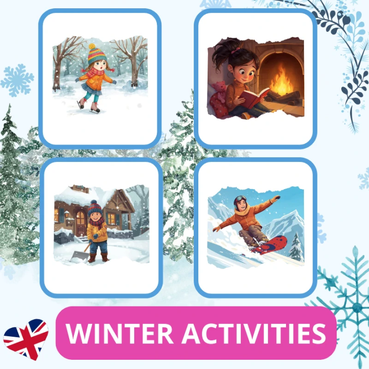 Zestaw Winter Activities - język angielski - EduBazarek