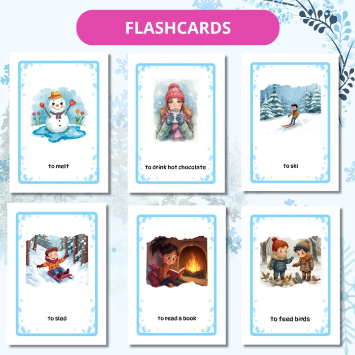 Zestaw Winter Activities - język angielski - EduBazarek