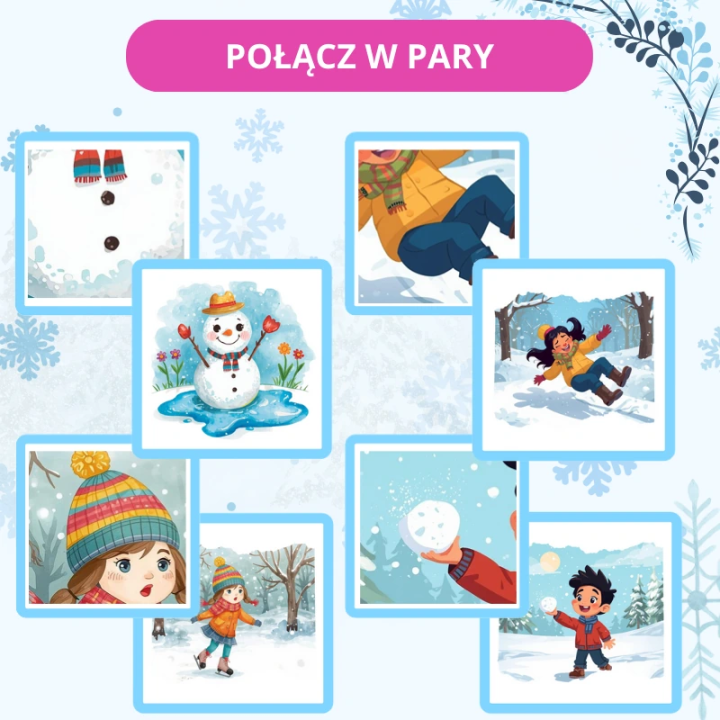 Zestaw Winter Activities - język angielski - EduBazarek
