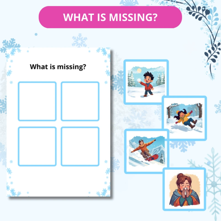 Zestaw Winter Activities - język angielski - EduBazarek