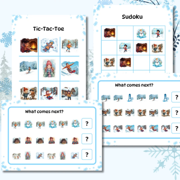 Zestaw Winter Activities - język angielski - EduBazarek