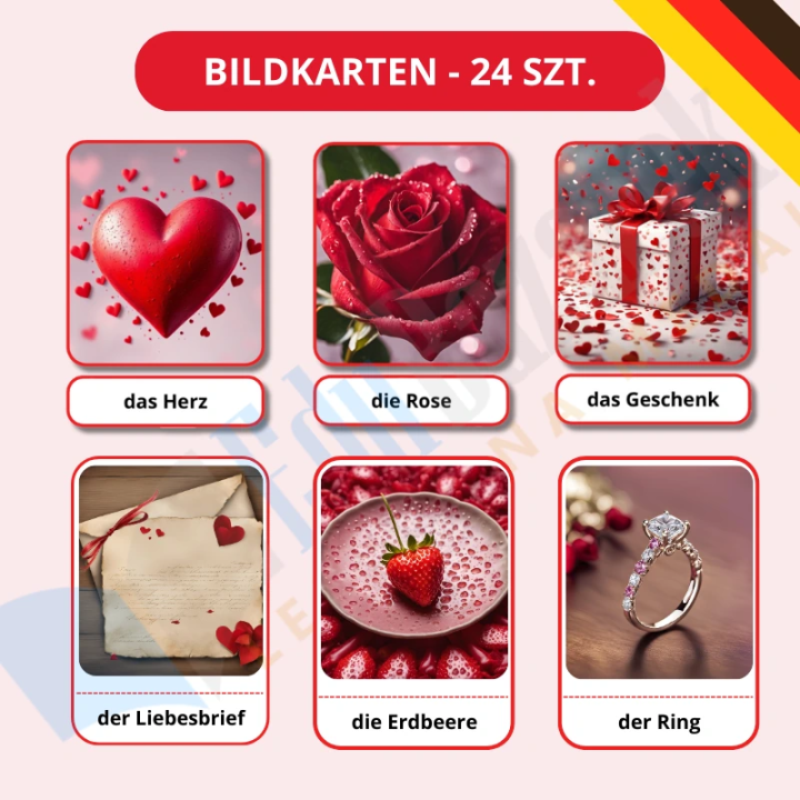 Zestaw Valentinstag - język niemiecki - EduBazarek
