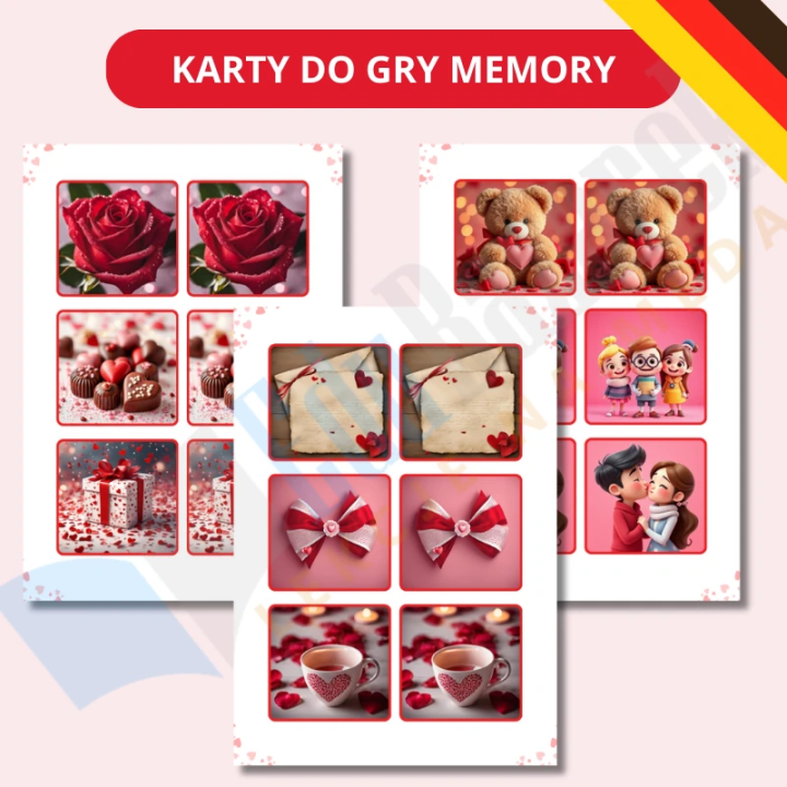 Zestaw Valentinstag - język niemiecki - EduBazarek