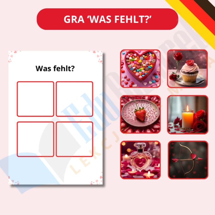 Zestaw Valentinstag - język niemiecki - EduBazarek