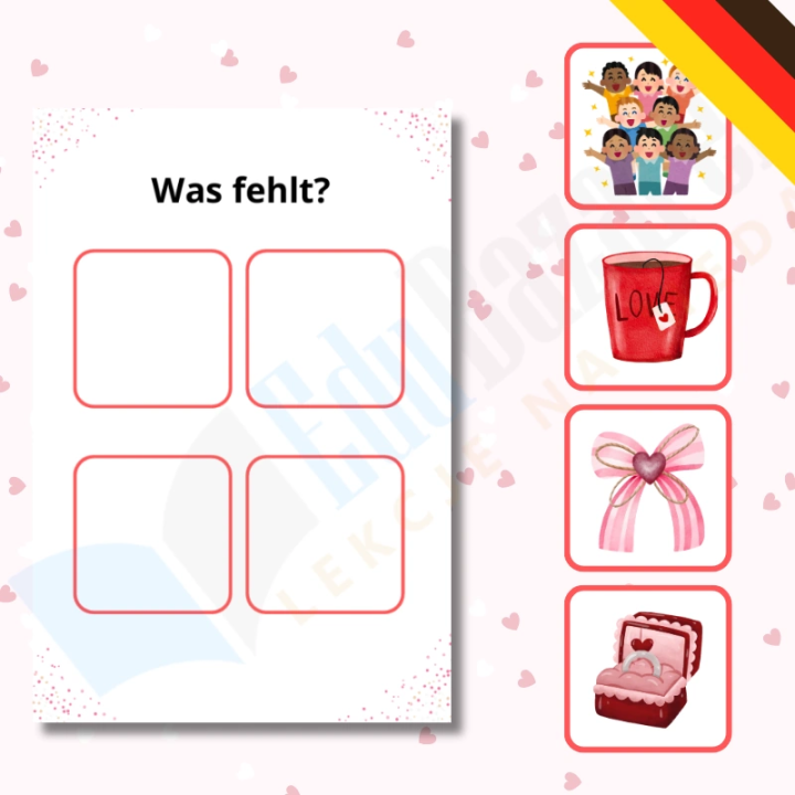 Valentinstag Paket - język niemiecki - EduBazarek