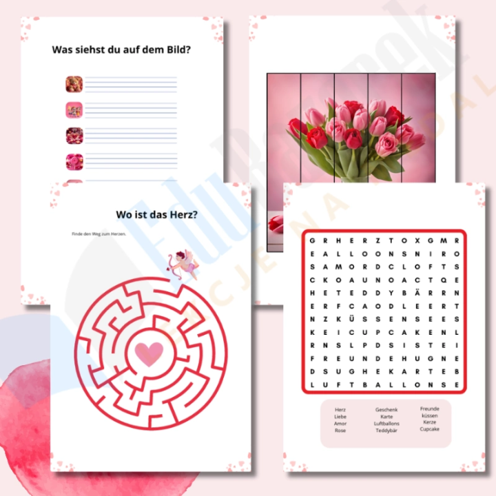 Walentynkowe ćwiczenia z niemieckiego - EduBazarek