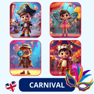 Carnival - Zestaw Karnawałowy - język angielski - EduBazarek