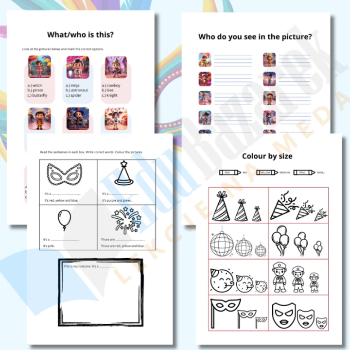 Carnival – Karty Pracy - język angielski - EduBazarek