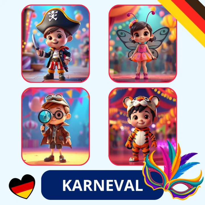 Zestaw Karneval - język niemiecki - EduBazarek