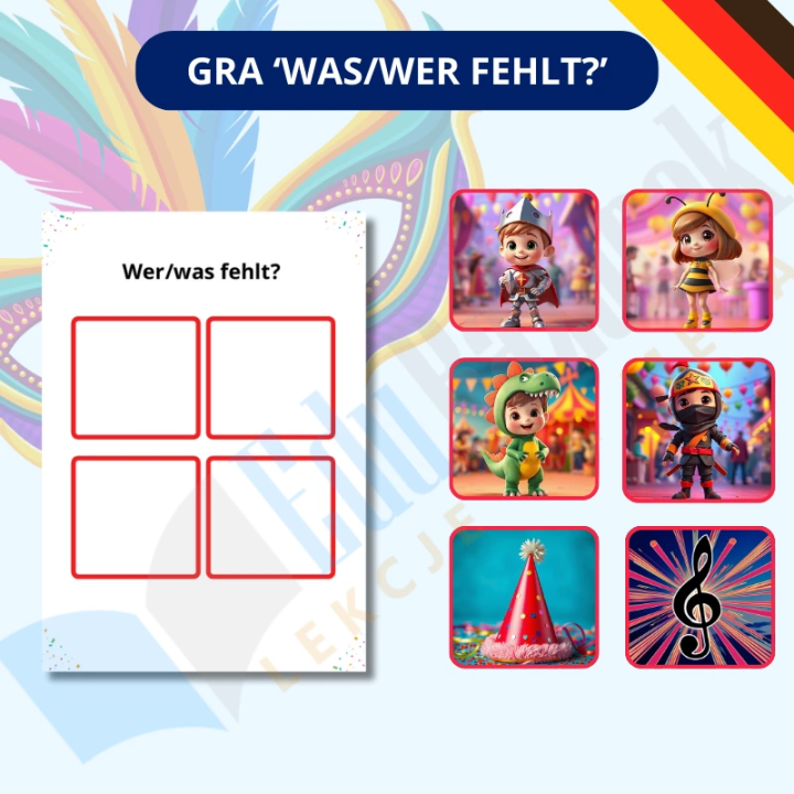 Zestaw Karneval - język niemiecki - EduBazarek