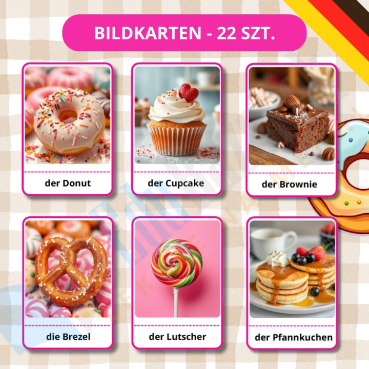 Zestaw Konditorei - język niemiecki - EduBazarek