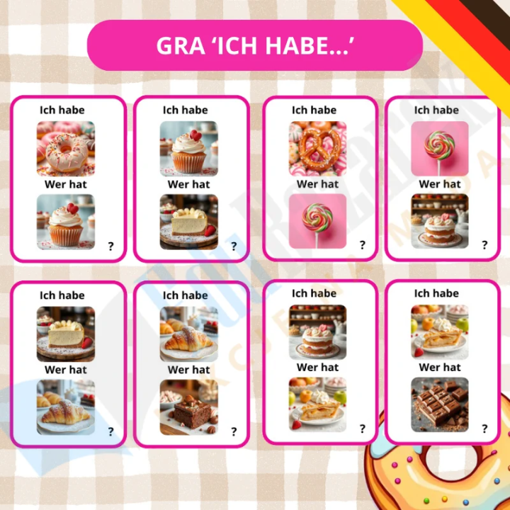 Zestaw Konditorei - język niemiecki - EduBazarek