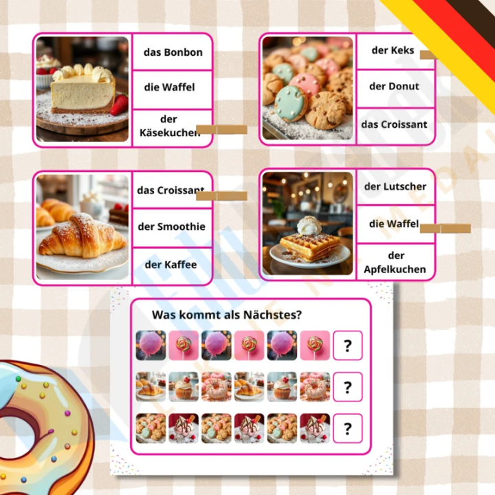 Zestaw Konditorei - język niemiecki - EduBazarek