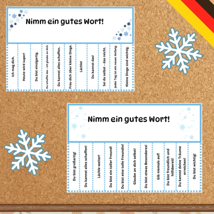 Gazetka Ścienna Hallo Januar - język niemiecki - EduBazarek