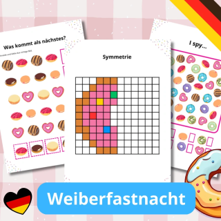 Weiberfastnacht - Karty Pracy - język niemiecki - EduBazarek