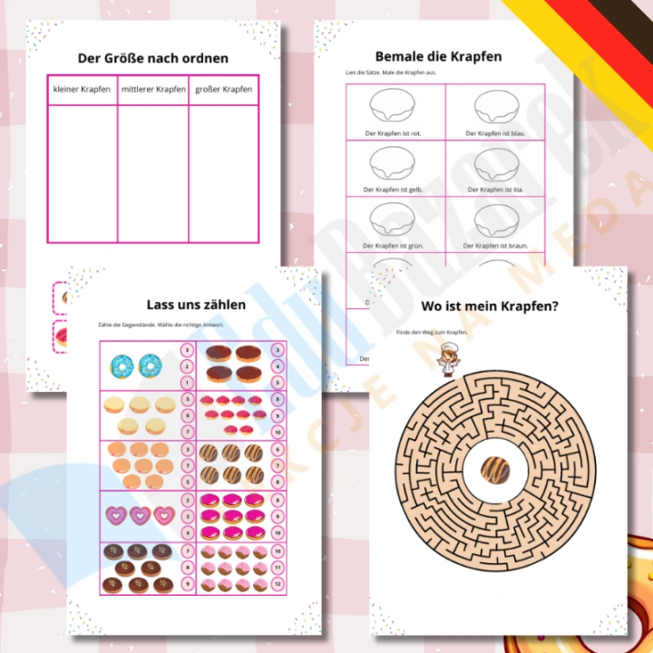 Weiberfastnacht - Karty Pracy - język niemiecki - EduBazarek