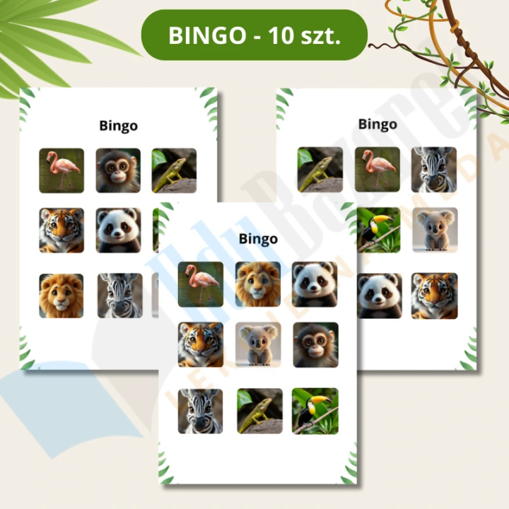 Zwierzęta dżungli i sawanny - język angielski - EduBazarek