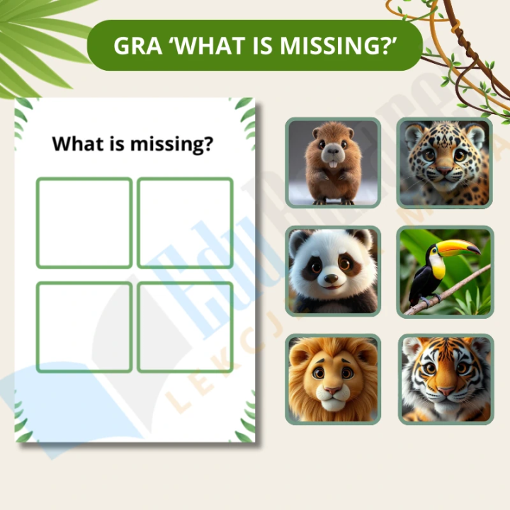 Zwierzęta dżungli i sawanny - język angielski - EduBazarek