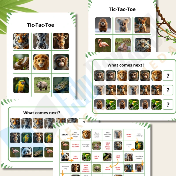 Zwierzęta dżungli i sawanny - język angielski - EduBazarek
