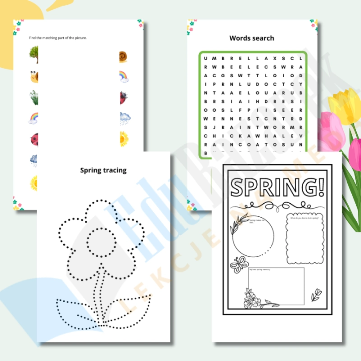 Spring – Karty Pracy - język angielski - EduBazarek