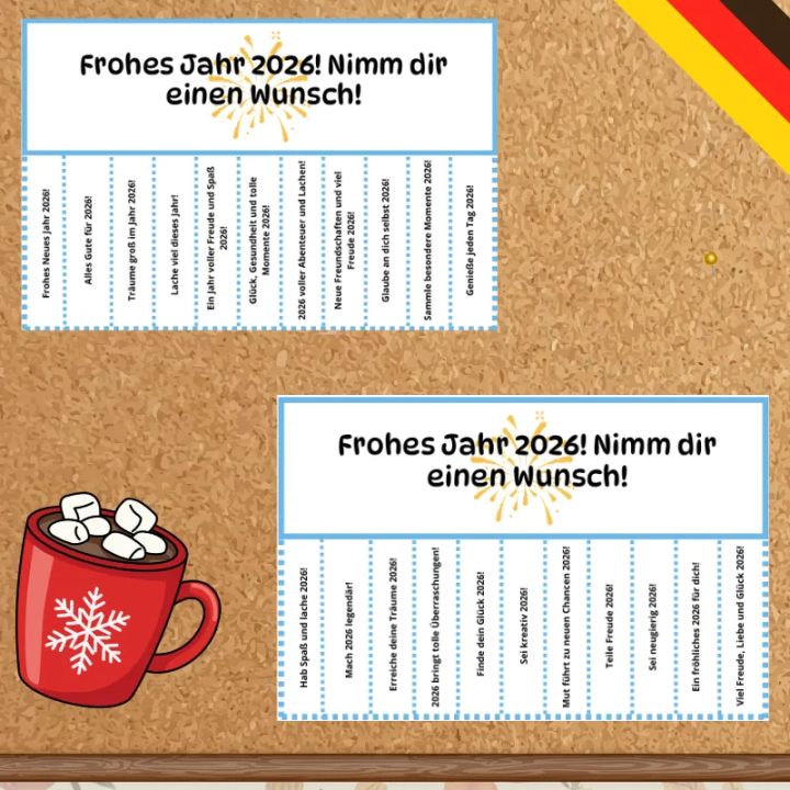 Gazetka Ścienna Hallo Januar - język niemiecki - EduBazarek