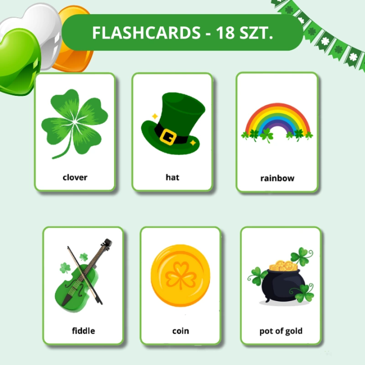 Zestaw Dzień Świętego Patryka - język angielski - EduBazarek