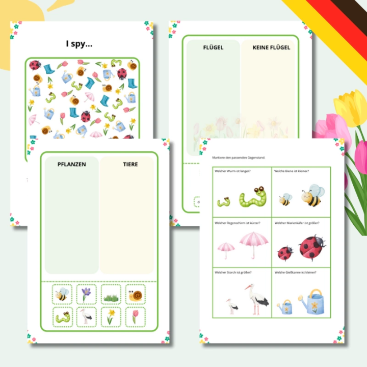 Frühling – Karty Pracy - język niemiecki - EduBazarek