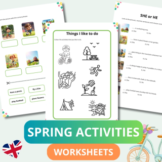 Spring Activities – Karty Pracy - język angielski - EduBazarek